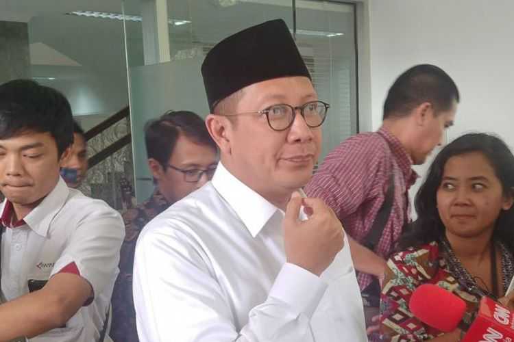 Menteri Agama Lukman Hakim Saifuddin di Istana Kepresidenan, Jakarta, Selasa (15/5/2018).(KOMPAS.com/Ihsanuddin)