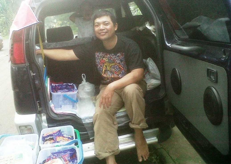 buka lapak di arena ngabuburit -dokpri