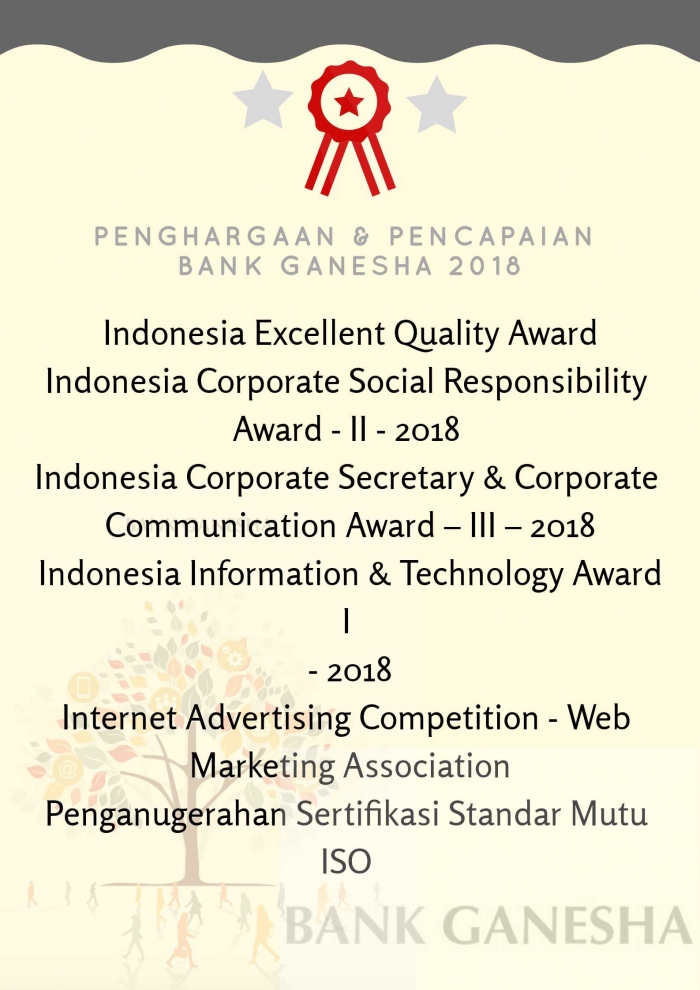 Penghargaan Bank Ganesha Q1 2018