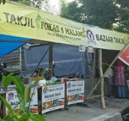 bazaar takjil yang diadakan sebuah komunitas (dok.pribadi)
