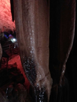 Ini stalagtit yang bila dipukul berbunyi seperti gong (dok.pribadi)