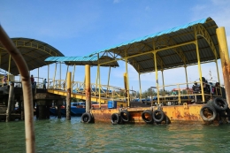 Pelabuhan Sekupang yang menghubungkan Batam-Belakangpadang, sepi. Biasanya ramai banget. | Dokumentasi Pribadi