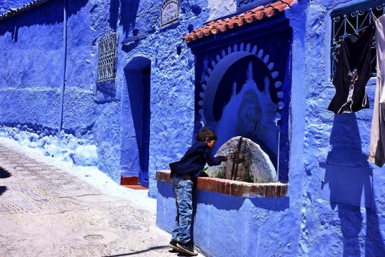 Sumber air minum banyak ditemui di Chefchaouen (dokumentasi pribadi)