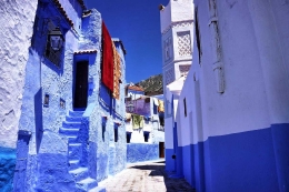 Keunikan kota biru Chefchaouen (dokumentasi pribadi)