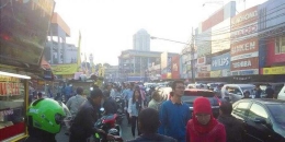 Suasana Pasar Dadakan di Kawasan BenHil Jakarta Pusat (Kompas.com)
