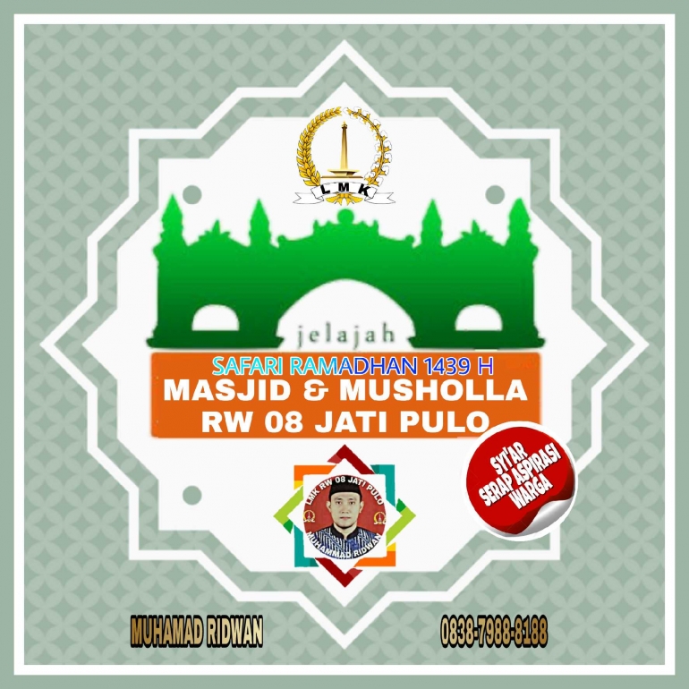 Infografus LMK 08 Jati Pulo Muhamad Ridwan Jelajah Safari Ramadhan 1439 H Masid & Musholla di RW 08 Jati Pulo 