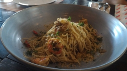 Capellini Aglio Olio Pepperocino| Dokumentasi pribadi