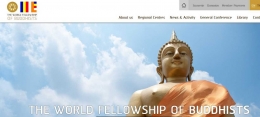 Tampilan website The World Fellowship of Buddhists (dok. wfbhq.org)