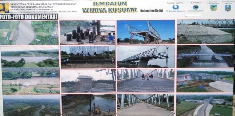 Foto-Foto DokumentasiPembangunan Jembatan Wijaya Kusuma oleh Kementerian PUPR (foto: Luana Yunaneva)