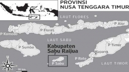 Lokasi Kab Sabu di NTT (Sumber: tribunnews.com)