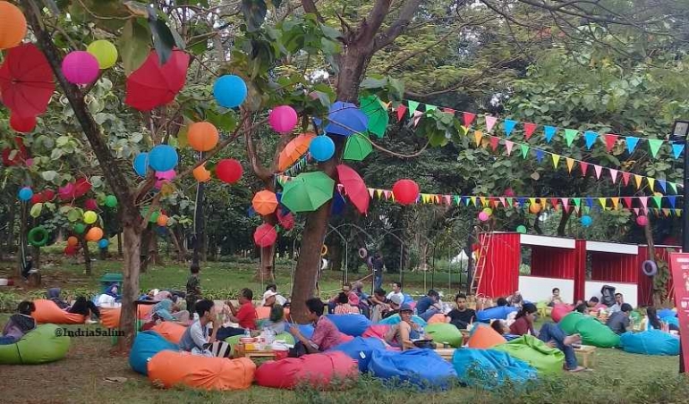 Suasana Asik di GO-FOOD Festival |Foto: Indria Salim