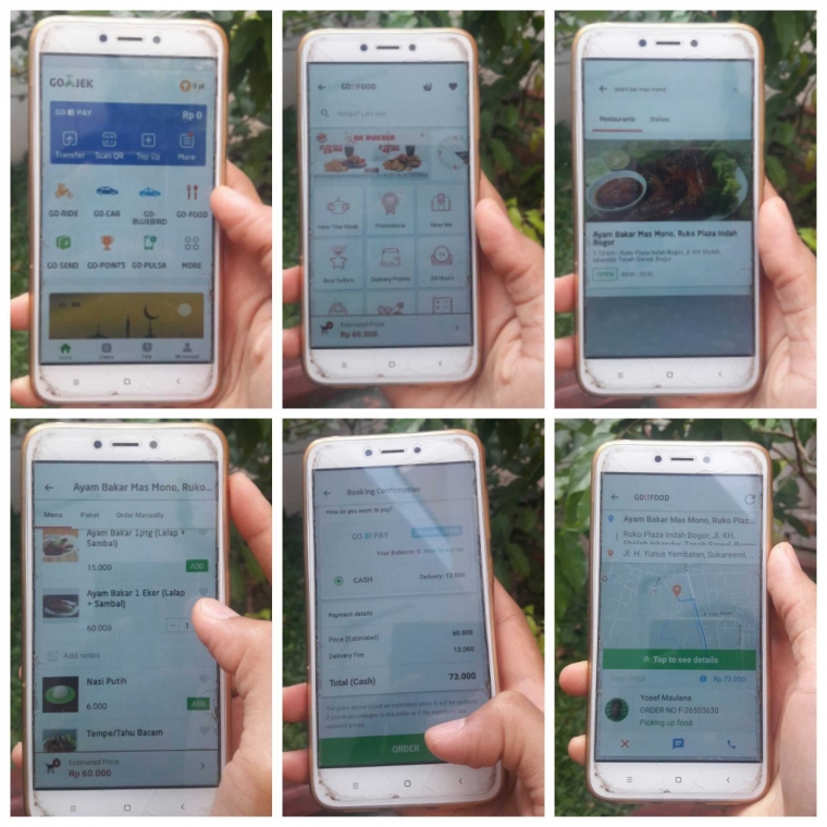 Mudahnya bertransaksi lewat Go Food / dok.pribadi