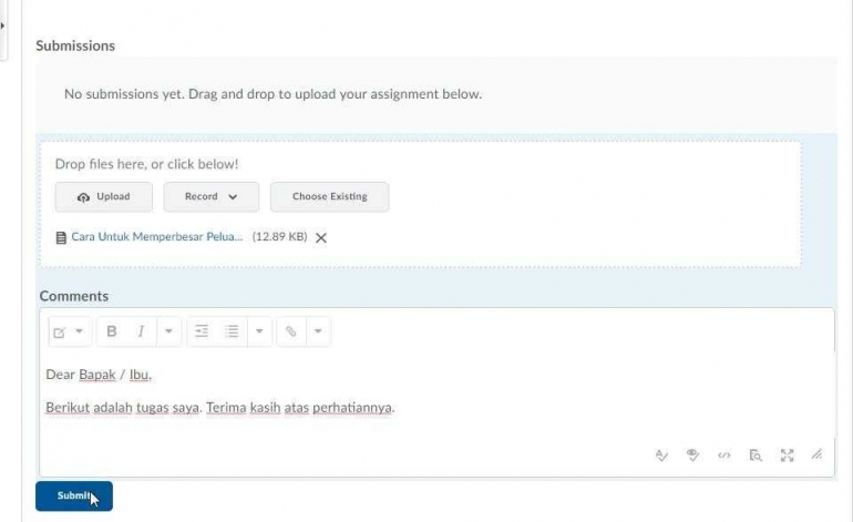 screenshot pribadi