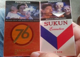 Ilustrasi bungkus rokok bergambar peringatan bahaya merokok. (foto: Dok. Pribadi)