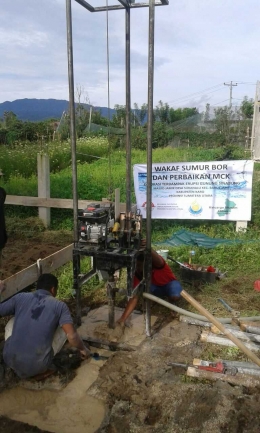 Proses pengeboran sumur sejak 29 Mei 2018 (dok. Relindo Sumut 29 Mei 2018)