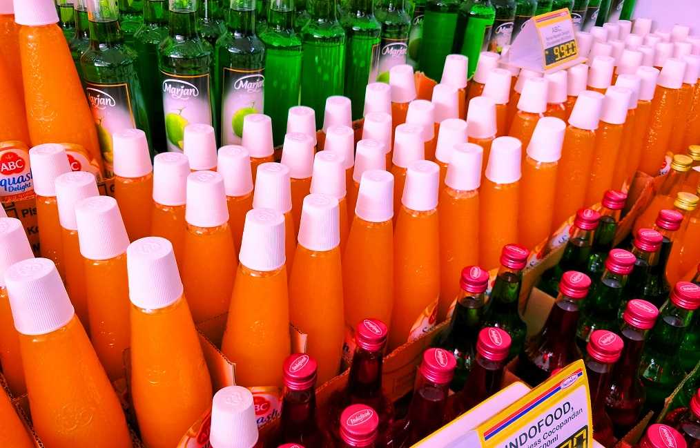 pajangan syrup di minimarket- dokpri