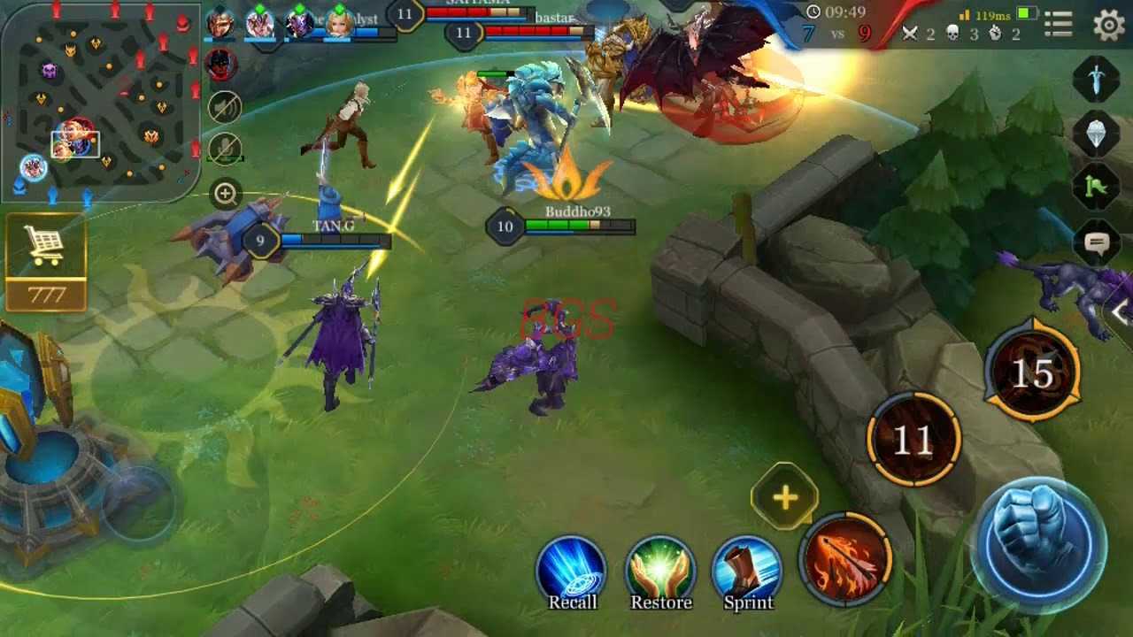 mabar game AOV (foto dari youtube.com)