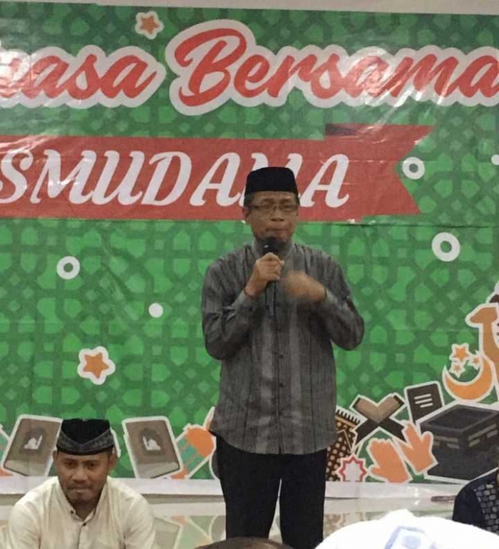 Drs.H.Jasman Luasin saat memberi sambutan. Foto: instagram.com/mario.m.putra
