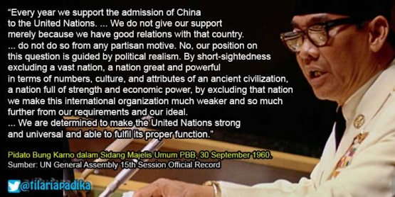 Pidato Bung Karno di Sidang Majelis Umum PBB. Diolah dari gettyimage/bettmenn dan Soekarno (1960)