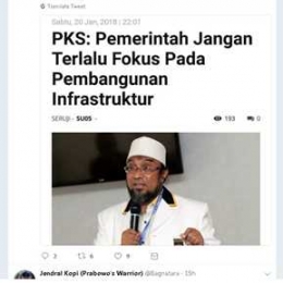 tangkapan Layar Cuitan 