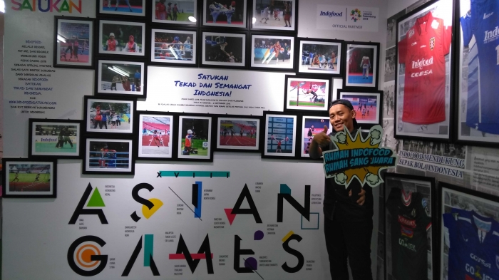 Booth Asian Games di Rumah Indofood (dokpri)