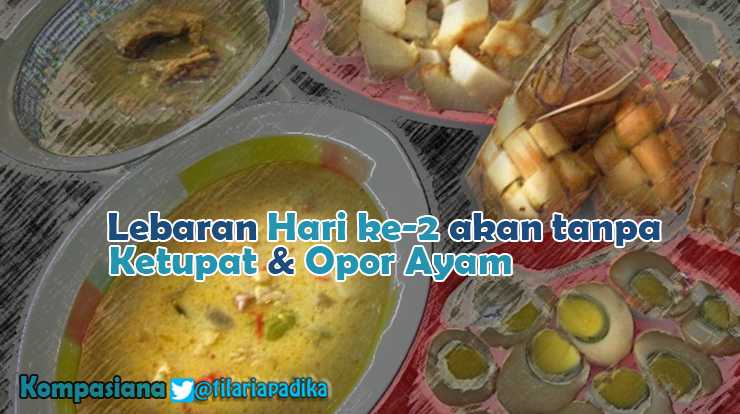 Ketupat Opor Ayam Lebaran Idulfitri. ilustrasi diolah dari nuga.co