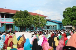 Suasana shalat Idulfitri di Belakangpadang, Batam. | Dokumentasi Pribadi