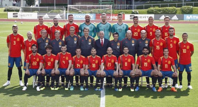 Timnas Spanyol hasil seleksi Julen Lopetegui. (Twitter @SeFutbol) 