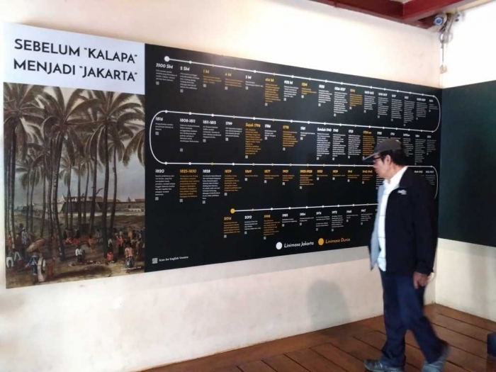 Sejarah Jakarta yang ada di museum Fatahillah (dok.windhu)