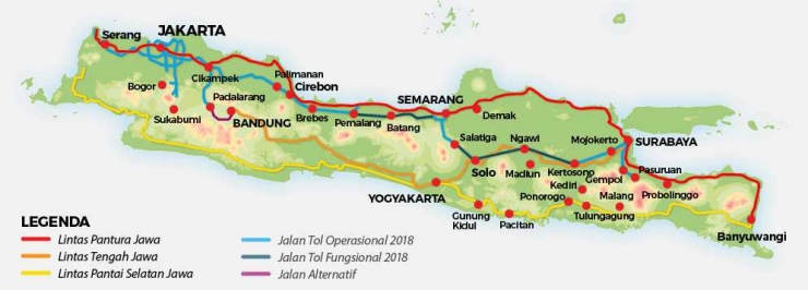 Peta Tol Trans Jawa (sumber Tempo.co)