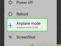 Airplane Mode. Foto: WikiHow