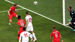 Sundulan Kemenangan England atas Tunisia oleh Kane (Foto Skysports.com)
