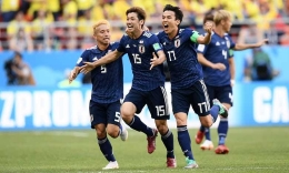 Yuya Asako mencetak gol kemenangan Jepang I Gambar : Gettyimages