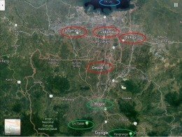 Kawasan Seribu Rawa (diolah dari google map)
