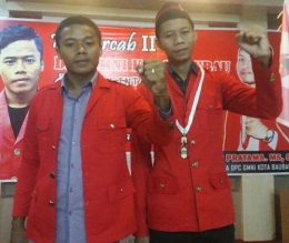 Foto Bambang, Sekretaris DPC GMNI Baubau dan Ramadan, Ketua DPC GMNI Baubau