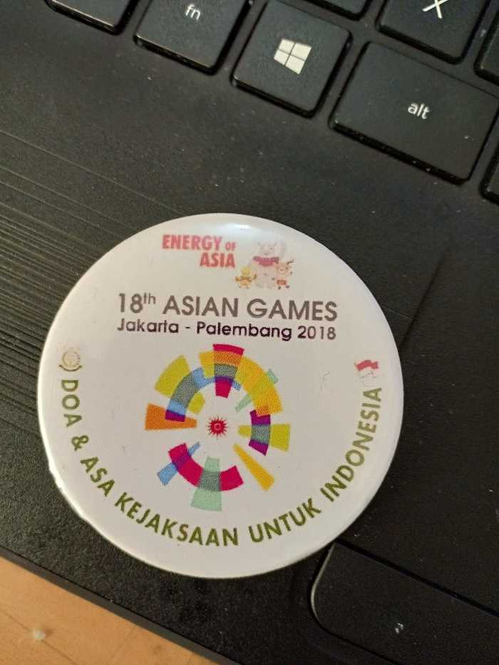 PIN Asian Games 2018 dari Kejaksaan untuk Indonesia (sumber:dokpri/kejaksaan negeri serdang bedagai)