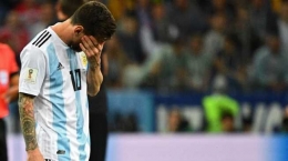 Messi bersedih I Gambar: bolabanget