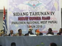 Sidang Parlemen Nasional West Papua (PNWP) Nieuw Guinea Raad Tahun 2016 | Dok. Pribadi