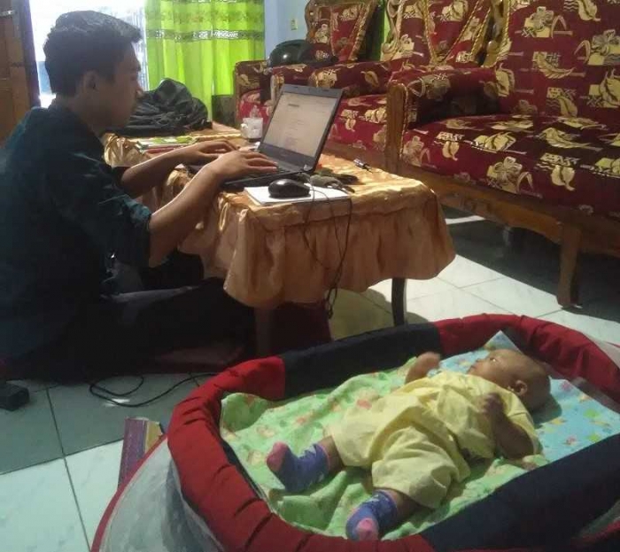 Menulis Bersama Anak (dok.pribadi)