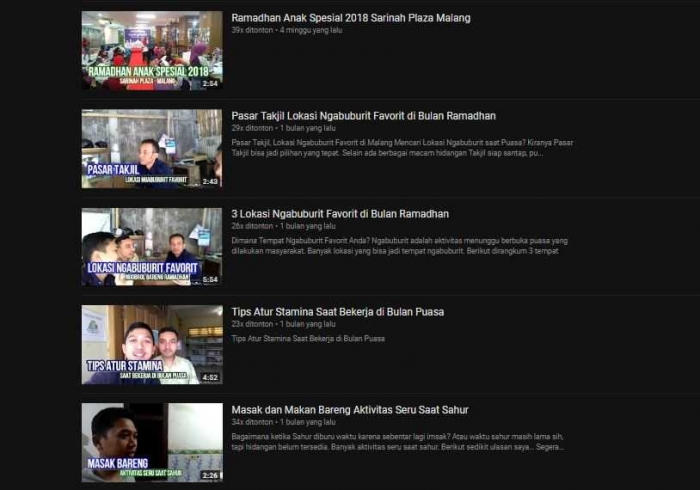 Sebagian Video yang diupload di Youtube untuk Pelengkap Tulisan (dok.youtube.com/selamethariadi)