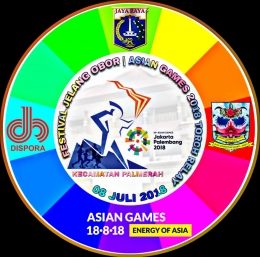 Logo Festival Jelang Replika Obor Asian Games 2018 Kecamatan Palmerah