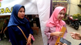 Sdri. Lulu dan Sdri Siti Nabila (pemohon SKCK) di Polsek Cengkareng