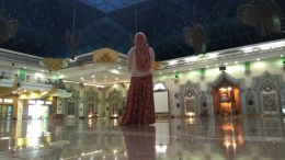 Megahnya bagian dalam masjid Jakarta Islamic Centre (JIC) (dok.windhu)