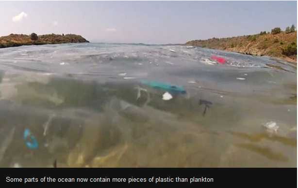 Samuder penuh dengan plastik (Bbc.com)