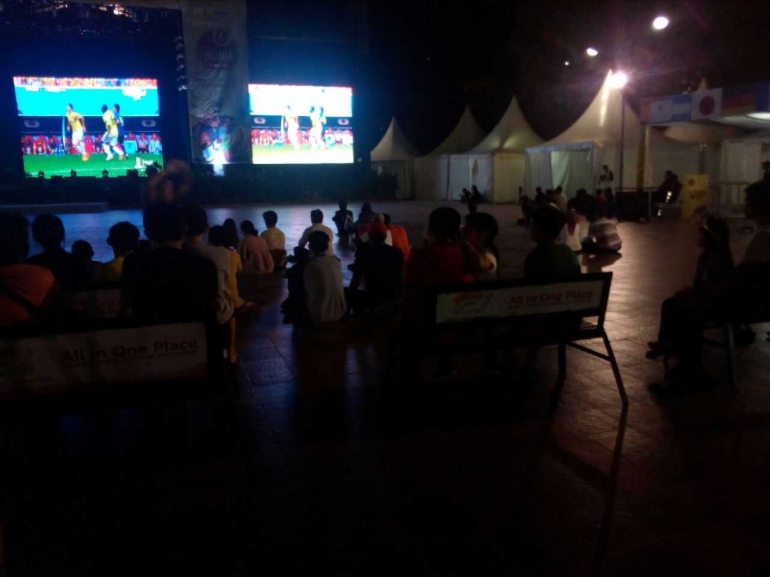 Suasana Nobar di PRJ Kemayoran (Foto:Prattemm)