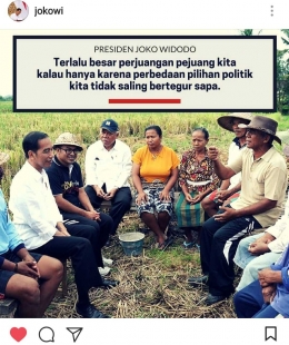 Sumber : Instagram Jokowi