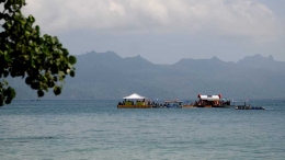 Rumah Apung di Pantai Mutiara (Dokumentasi Pribadi)