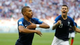 Mbappe Merayakan Gol Ketiga Perancis (Sumber: https://reuters.com)