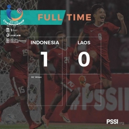 Full Time Pertandingan Perdana Timnas U-19 (dok.pssi)