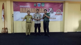 Kapolsek Tanjung Duren bersama Danramil 03/GP & Camat Grogol Petamburan merayakan HUT Polri ke-72